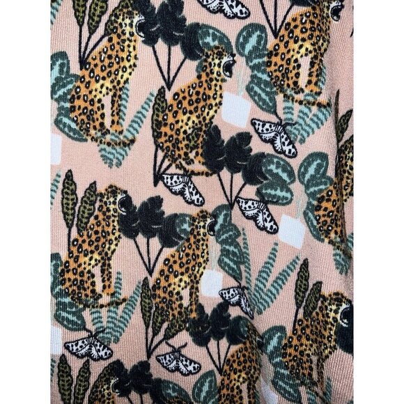 PEPALOVES Anthropologie Animal Print Sweater Fall Top Vintage Inspired - Picture 10 of 15